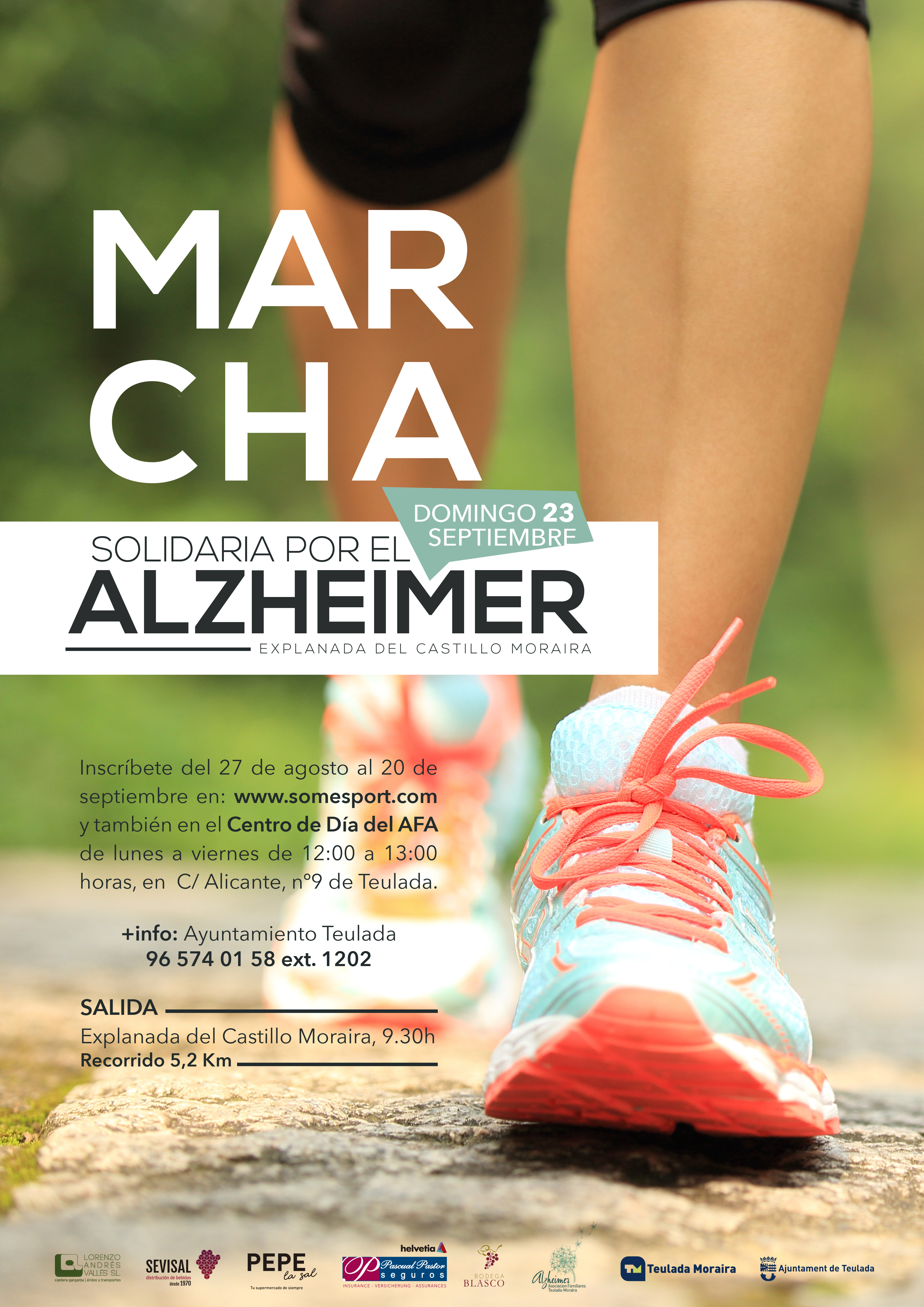 MARCHA SOLIDARIA POR EL ALZHEIMER - Domingo 23 Septiembre 2018